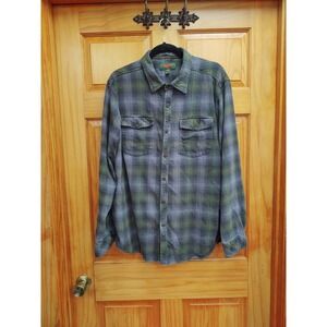 Flyshacker Clothing Co 1992 Men's Long Sleeve Plaid Size X Large Pocket Flannel